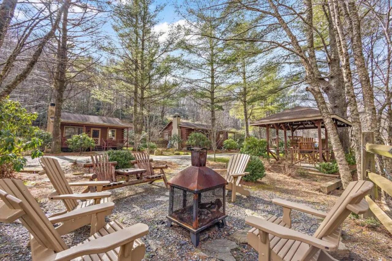 Log Cabin On Peaceful River Blowing Rock Exterior foto